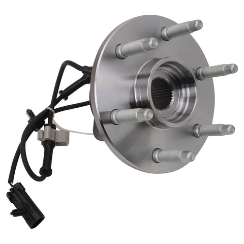 Front Wheel Hub And Bearing Assembly For 4x4 With ABS And 6-Lug Fits 1999-2006 Chevy Silverado GMC Sierra Tahoe Suburban Yukon And Escalade Premium Direct Replacement Front Hub Bearing Assembly