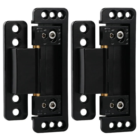 Ultra Thin Hidden Door Hinges 2 Pack Next Level Adjustable Concealed Butt Hinges For Secret Doors 110 Lb Load Bearing