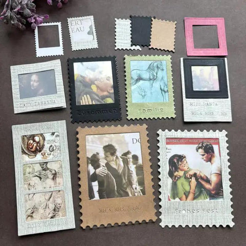 Totally Versatile Vintage Film Frame Die Cutting Set for Card Making and Scrapbooking, 6 Piece Die Cuts for Ticket Stub Styles