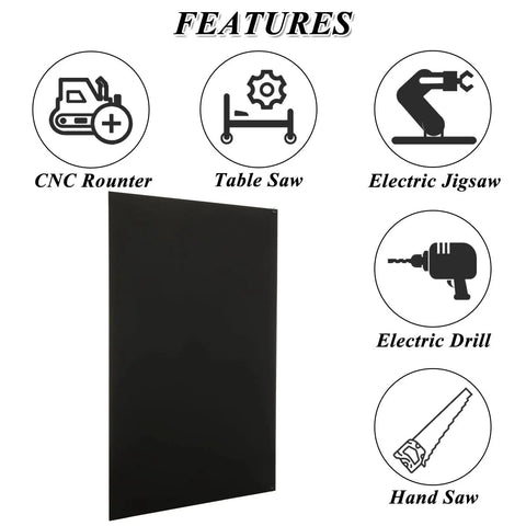 Three Pack Black Anodized 5052 Aluminum Sheets 12 By 8 By One Thirty Second Inch For Laser Engraving Blanks with tools
