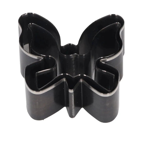 Butterfly Shape Leather Cutting Dies Set for DIY Leather Craft Keychains and Wallet Making, front view of punch die kit
