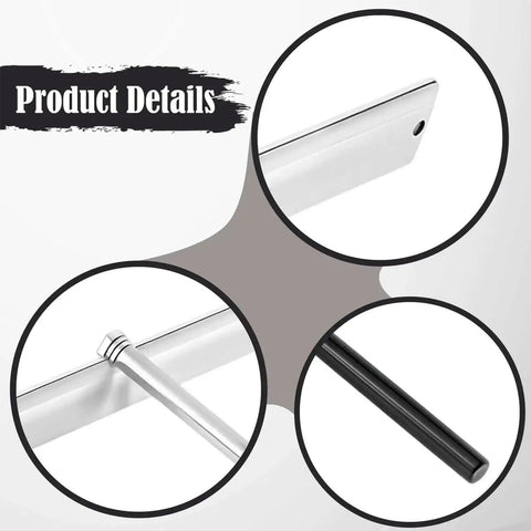 Close-up details of Sheet Metal Folding Hemming Tool For Standing Seam Roofs Long Handle Bender, carbon steel build.