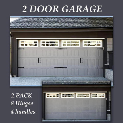 Magnetic Faux Hinges And Decorative Handles Hardware Kit For Steel Garage Doors Eight Magnetic Hinges And Four Handles Easy To Install