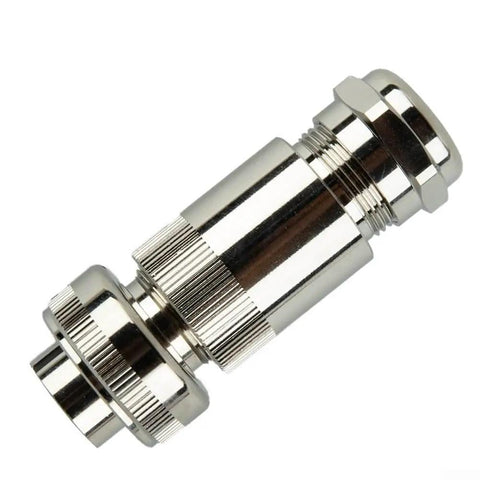 Single All-Metal Female Proportional Valve Connector 7-Pin IP67 CE RoHS Compliant with heavy-duty, rugged metal housing.