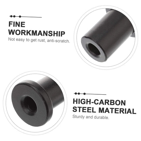 Close-up of Five Piece Barn Door Track Spacers And Connectors Kit, showcasing high-carbon steel material and fine workmanship