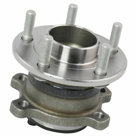 Close-up of Rear Wheel Hub Bearing Assembly Pair for Ford Transit Connect 2014 2018 Two Piece Set, metal studs visible.
