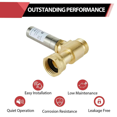 Pack Of 2 S241 Stainless Steel Water Hammer Arrestor For Washing Machine Supply Valves With Three Quarter Inch Swivel FHT