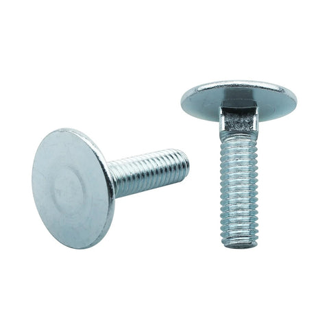 Elevator bolts, 3/8-16 x 1-1/2, zinc-plated flat head with square neck, rust-resistant, 10-pack