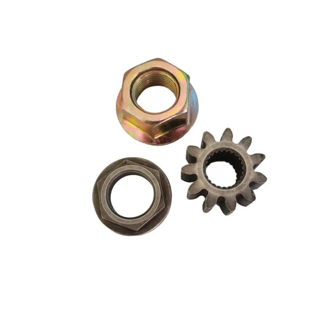 3 Pack 717-1554 Steering Shaft Pinion Gear And Bushing With Blade Lock Nut For LT1040 LT1042 LT1046 LTX1040 And MTD Lawn Mower