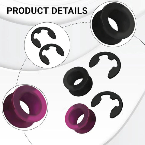 2 Pack Shift Cable Bushing Repair Kit for Automatic Transmissions with Clips, visible bushings and springs in rubber construction