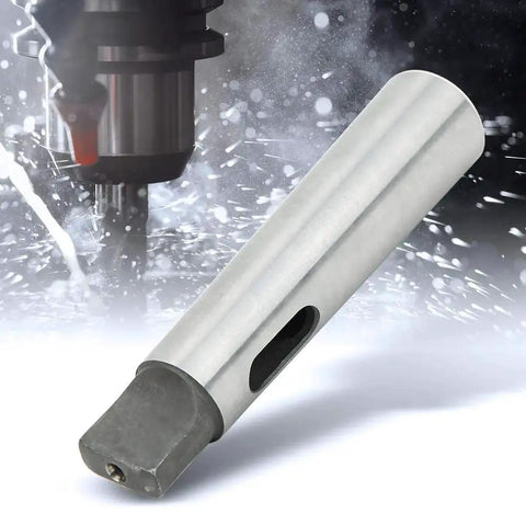 MT3 to MT2 taper drill sleeve reducing adapter in silver metal for lathe milling CNC fixtures
