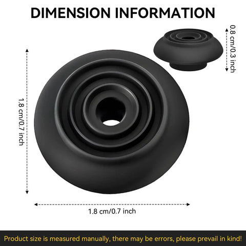 Replacement Silicone Gasket For Cuisinart Single Serve Coffee Makers Upper Needle Seal Ultra Snug Leak Proof Fit dimensions
