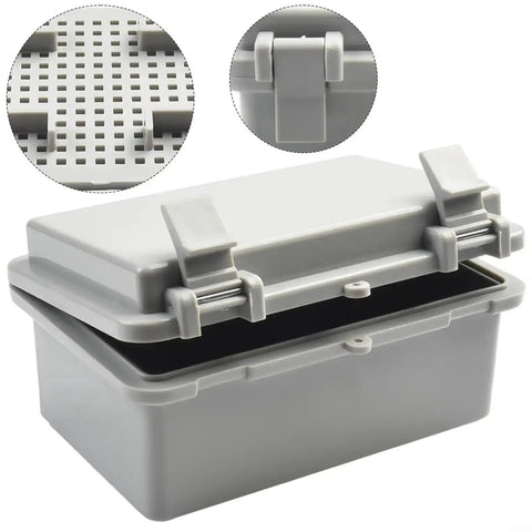 Outdoor ABS Plastic Electrical Enclosure Box Weatherproof And Dustproof IP65 Rated Flame Retardant Built To Last Rugged Heavy Duty 100x150x70 mm