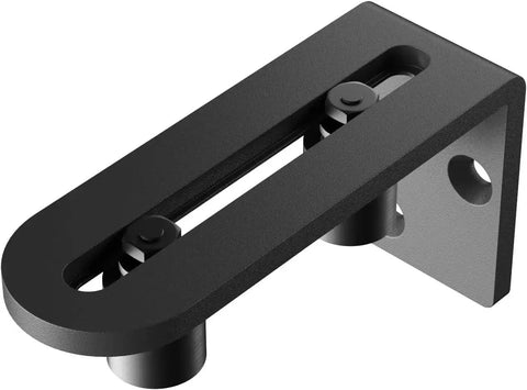 Sliding Barn Door Bottom Floor Guide Wall Mounted Roller Guides with Ball Bearings Adjustable Stay Roller Black Made From Solid Carbon Steel
