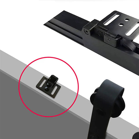 Two Pack Barn Door Soft Close Damper Kit Hole Free Mounting No Drill Quiet Closing Adjustable One Way Damping Buffer Hidden Behind Rail For Quiet Soft Closing SHOUCAN