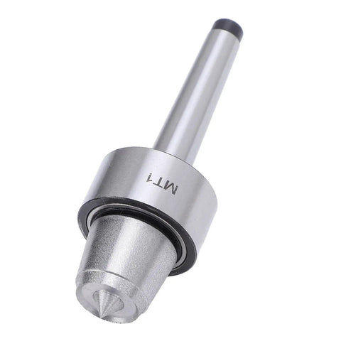 MT1 Tailstock Center Spur Cup for wood lathe and metalworking lathe with heavy-duty steel construction, front view