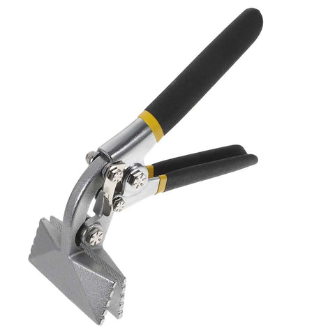 3 Inch Hand Seamer Tool for Sheet Metal Bending and Seaming with black handles, lightweight metal bender tool