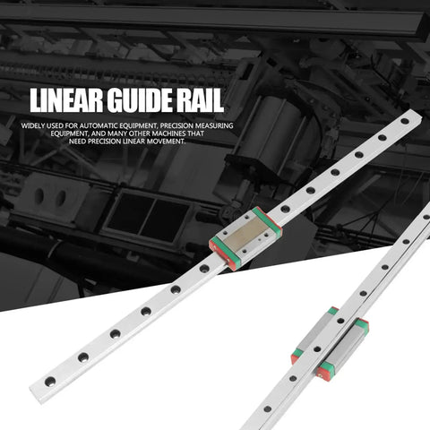 MGN12H 350mm Linear Guide Rail With Block For CNC Machines And 3D Printers Bearing Steel 12mm Width Precision Linear Motion