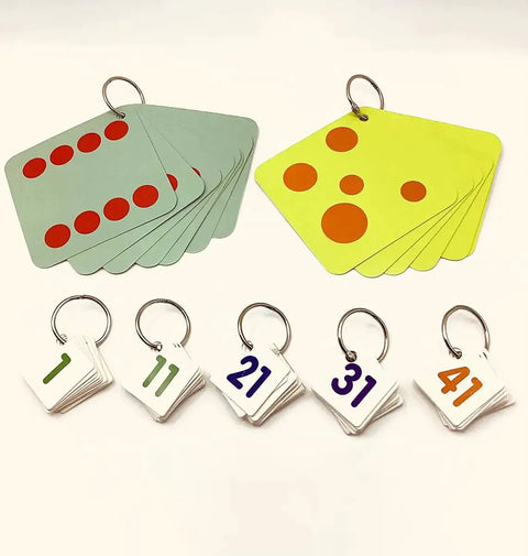 40 Pack 1 Inch Binder Rings With Metal Single Hole Punch Nickel Plated Steel Rings For Index Cards And Flash Cards Silver Holds Up To 175 Sheets Of 20 Lb Paper with numbered cards
