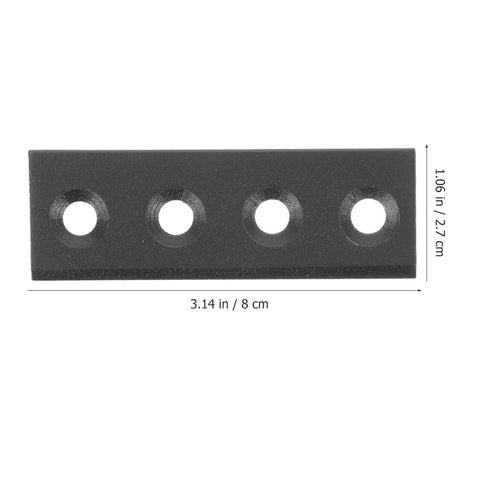 Heavy Duty Sliding Barn Door Hardware Connector Track Bracket Set For Strong Rail Support Easy Install Black Finish