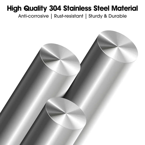 304 Stainless Steel Round Rods 25 Mm Diameter 12 Inch Length Solid Lathe Bar Stock For DIY Crafts Model Cars Helicopters And Airplanes Easy To Cut To Any Size You Need Durable Silver Finish