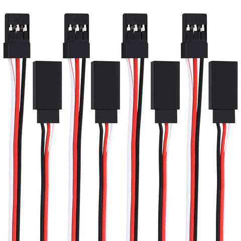 Fifteen Piece 3 Pin Servo Extension Cables Set 11.8 Inch Long Male To Female RC Wire Connectors for RC Hobbyists