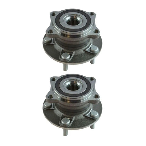 Two Piece Wheel Hub And Bearing Assembly Set For Mitsubishi Lancer 2008-2015 And Outlander 2007-2013 Rear Left And Right Without ABS Sensor, Ball Bearing G3 With Mounting Flange Hub, Ships From USA.