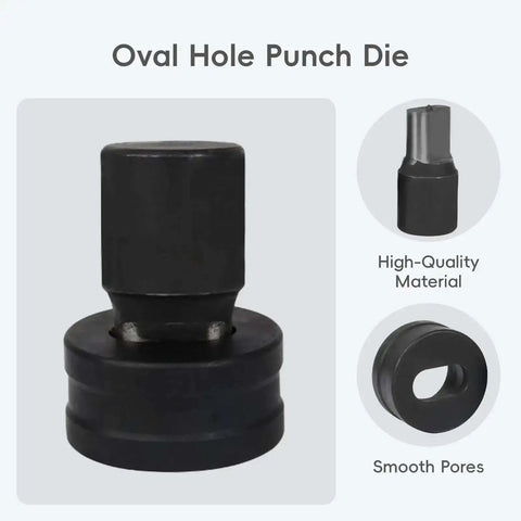 Heavy Duty Hydraulic Oval Hole Punch Die For CH-70 System Replacement 11x18mm chrome steel for metal sheets