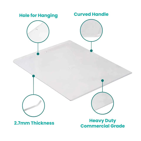 Extra Thick 18 By 14 Inch Aluminum Cookie Sheet With Hanging Hole Large Flat Baking Pan 2.7mm Thick Pro Grade Recycled Aluminum
