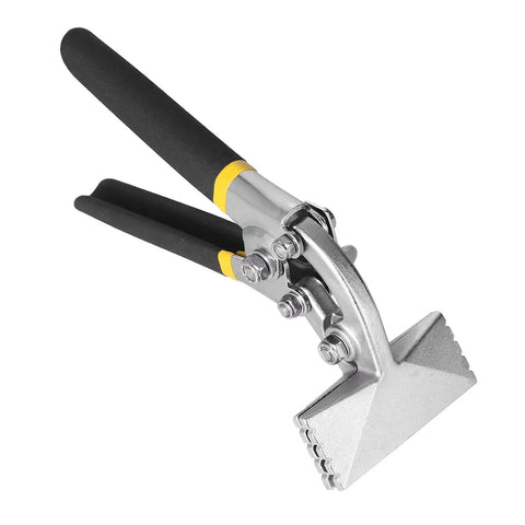 Durable Alloy Steel Hand Seamer for Metalworking, Multifunctional Straight Jaw Bender, Heavy Duty Duckbill Pliers, 80mm Bent Type