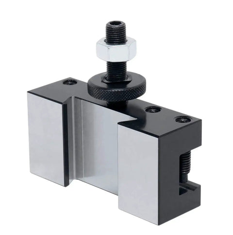 Front view of BXA Style 2 Extra Large Quick Change Tool Holder for Three Quarter Inch Turning Tools, steel construction