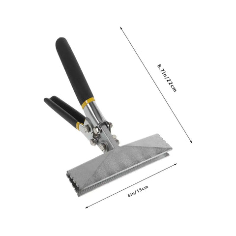 Metal Bending Pliers Duckbill Tool For Manual Seaming And Flattening Sheet Metal With Durable Non Slip Jaws shown at 8.7in length