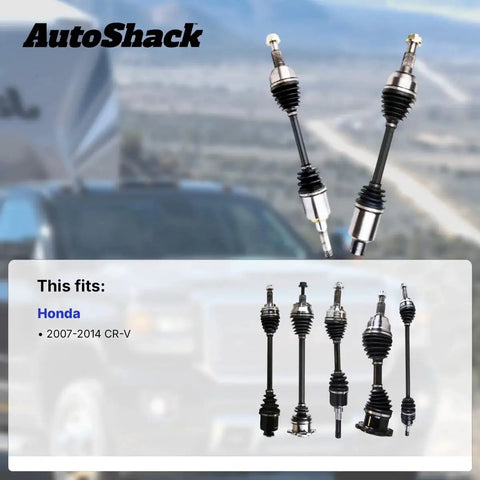 Front CV Axle Shafts Left And Right Replacement Kit For 2007 2014 Honda CR-V 2 Piece Set Beefed-Up Power Transfer