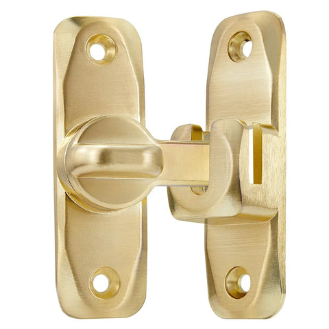 Dual 90 180 Degree Barn Door Latch Lock In Zinc Alloy, Right Angle Gate Lock with flip hardware for sliding doors and cabinets