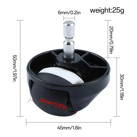 Dimensions of Replacement Front Wheel Caster Assembly for Roomba Vacuum Cleaners 500 600 700 800 Series and I7 E5 E6 900 Omni