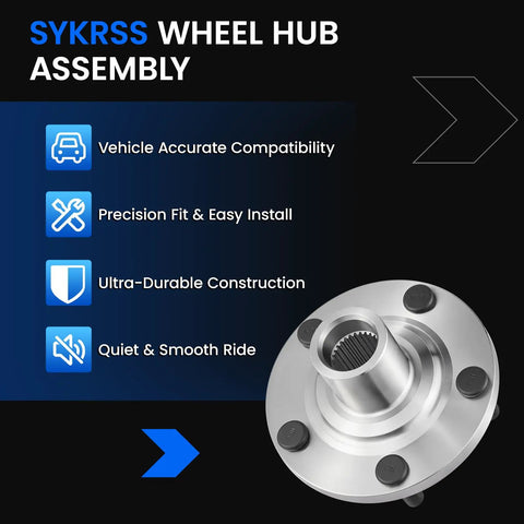 Front Wheel Bearing And Hub Assembly 930-400 5-Lug 2-Piece Set For Toyota Avalon Camry Highlander featuring durable metal construction