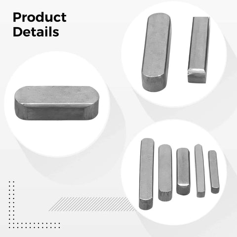 60 Pcs Square Key Stock Kit With Storage Box For Industrial Equipment Pro Grade Carbon Steel Machine Key Set close-up view
