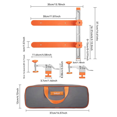 Drawer Slide Jig For Cabinets And Drawers With Laser Engraved Double Scale Markings Precision Tool For Fast And Accurate Installations