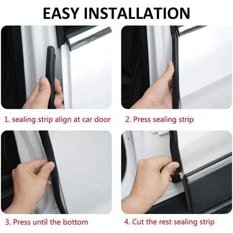 Installation steps of 20 Ft Car Door Weather Stripping Seal With Side Bulb Push On EPDM Foam Rubber Gasket Stainless Steel Clips