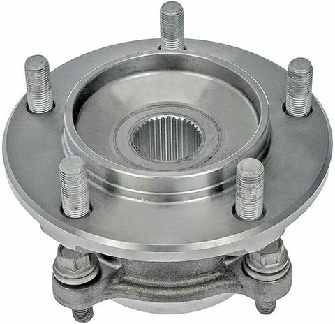 Front view of Front Wheel Hub And Bearing Assembly Pair For 2008 2021 Toyota Sequoia 4WD And 2007 2021 Toyota Tundra 4WD - Bolt-On.