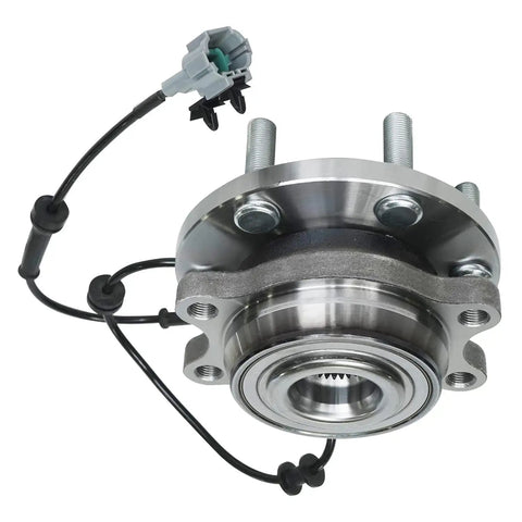 Pair Front Wheel Bearing Hub Assembly For 2005 To 2019 Nissan Frontier 2005 To 2012 Pathfinder 2005 To 2015 Xterra 2009 To 2012 Suzuki Equator 6 Lug 4WD ABS Compatible Ready To Roll