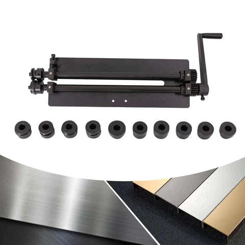 Bead Roller Pro Grade Sheet Metal Machine For Auto Body Fabrication 18 Inch Beading Roller With 6 Dies Flaring Tool displayed