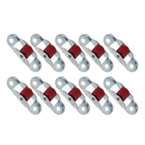 Sliding Window Pulley Roller Set 10 Pieces Durable Stainless Steel With Base For Cabinets And Doors Silent Jam Free Plastic Wheel 12mm Wide For Smooth Sliding Windows And Cabinets Includes Mounting Hardware.