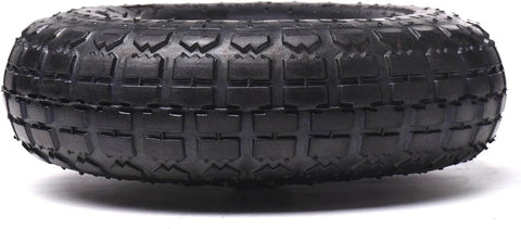Two Pack 10 Inch Pneumatic Tire And Wheel Assembly 4.10/3.50-4 With 5/8 Inch Axle Bore And 2.2 Inch Offset Hub tire view