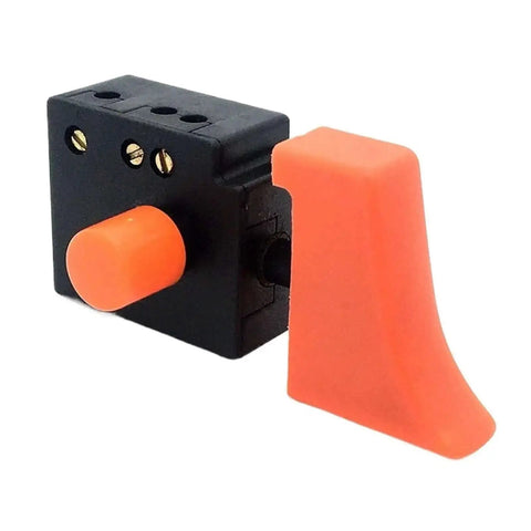 AC220V Switch Replacement for 9237 9227 180mm Polisher Sander with orange and black design, DIY plug and play part