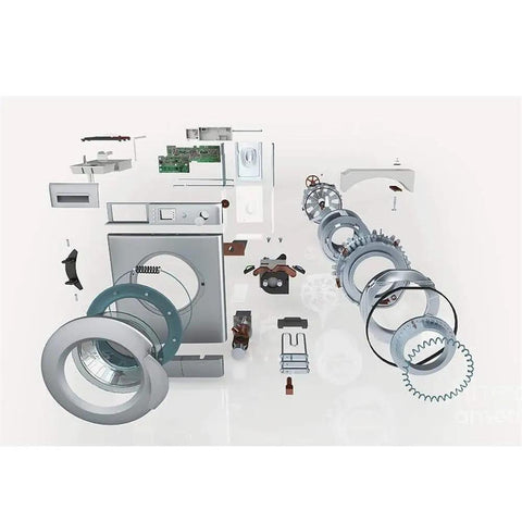 Disassembled washing machine parts with One Way Bearing 6005 ND14 2RZ For Washing Machines 25x47x18mm Or 25x47x25mm ABEC 1 visible
