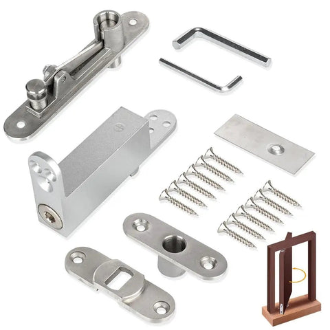 360 Degree Pivot Hinges For Hidden Bookcase Doors Heavy Duty Self Closing Stainless Steel Hinges With Screws For Wood And Metal Doors