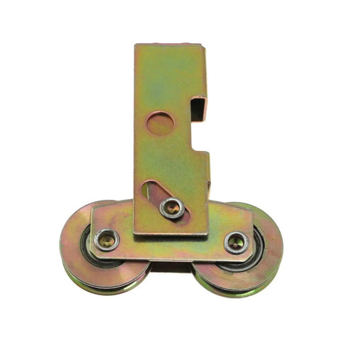 Sliding Deck Door Roller Tandem Assembly With Steel Ball Bearings One And A Quarter Inch For Screen Window Replacement, Heavy Duty Alloy Steel
