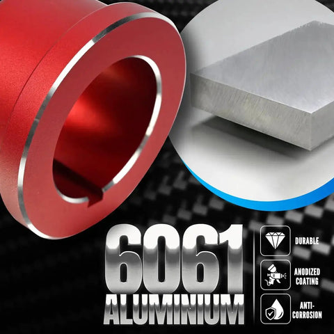 Pro Grade LS Timing Cover Alignment Tool Kit In Red Billet Aluminum Front And Rear Cover Seal Installer with 6061 aluminum.