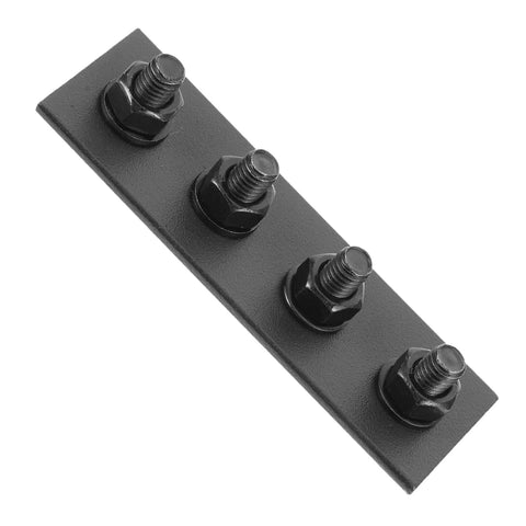 1 Set Barn Door Track Connector Kit with melding plates, showing durable steel construction for sliding barn doors.